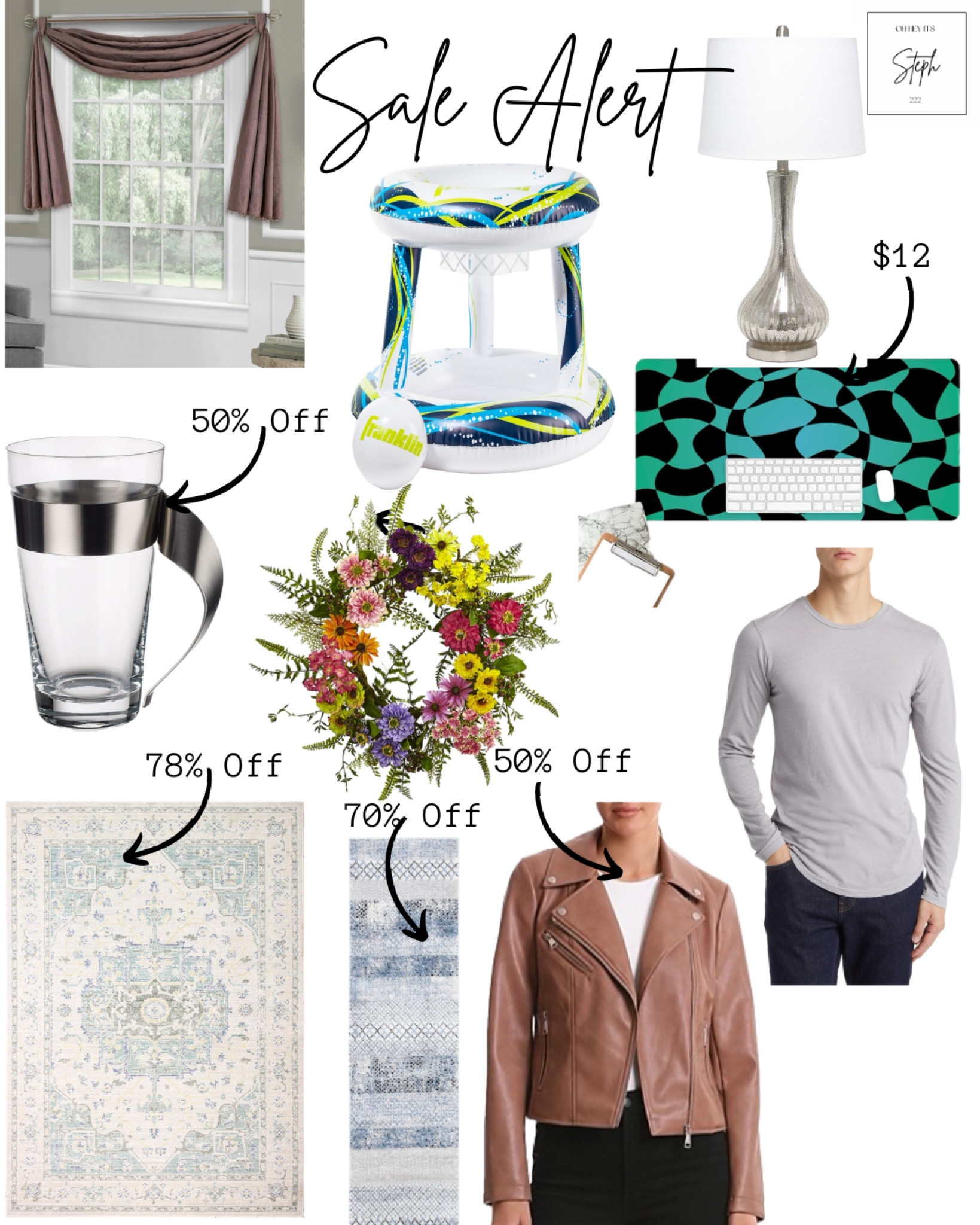 Sale alert best sales of the week


Etsy, desk mat, Macys, pool basketball hoop, rue la la, table lamp, Beaded Window Valance, Nordstrom, men’s crew Tshirt, gilt, flower wreath, saks fifth avenue, Glass Macchiato set, bloomingdales, faux leather jacket, safavieh, runner rug, area rugg

#LTKfindsunder100 #LTKsalealert #LTKhome