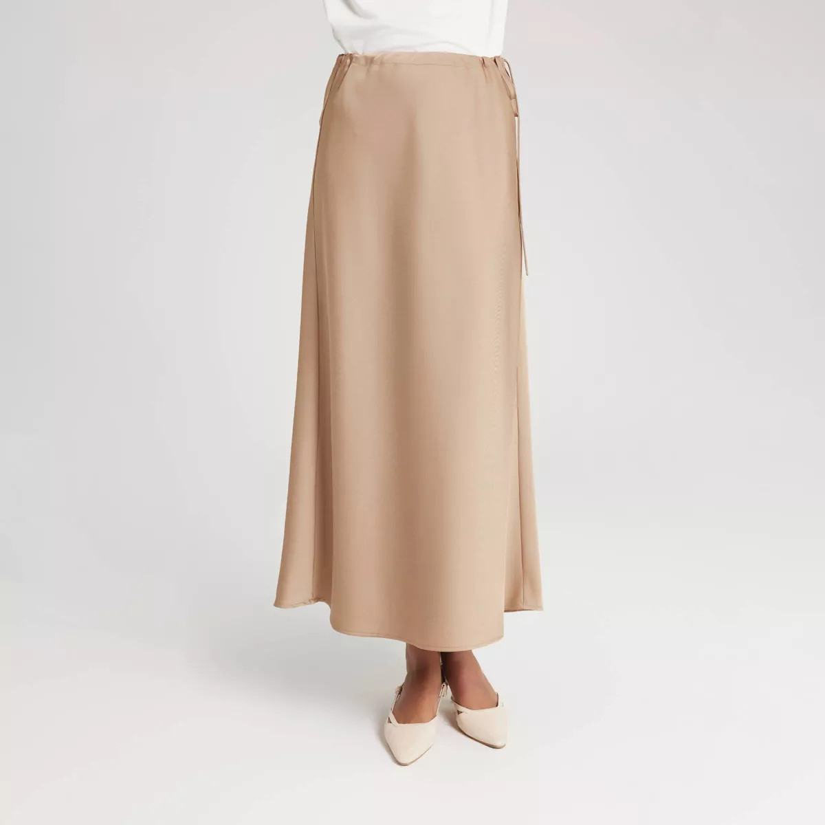 Women's Textured Satin Side-Tie Skirt - A New Day™ | Target