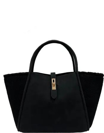 Jelavu Faux Suede & Faux Shearling Tote | Nordstromrack | Nordstrom Rack