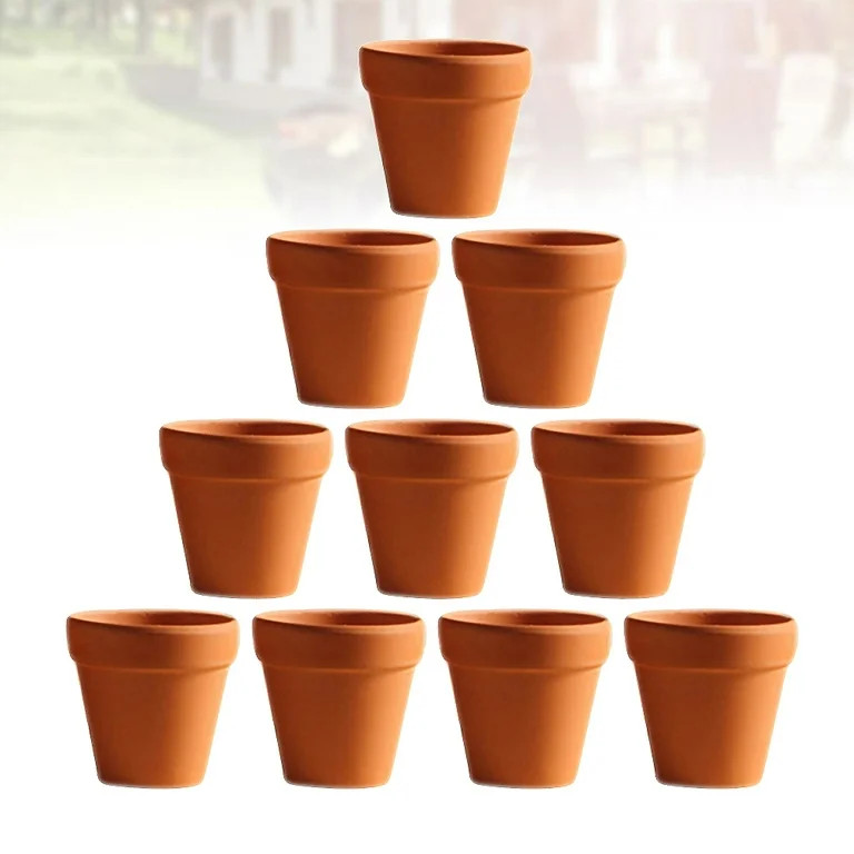 Gongxipen 20pcs Red Pottery Flower Pot Terracotta Pot with Hole Pottery Clay for Cacti and Succul... | Walmart (US)