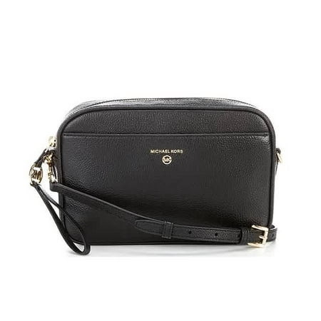 Michael Kors Jet Set Ladies Large Black Leather Camera Bag 32H9GT9C4L001 | Walmart (US)