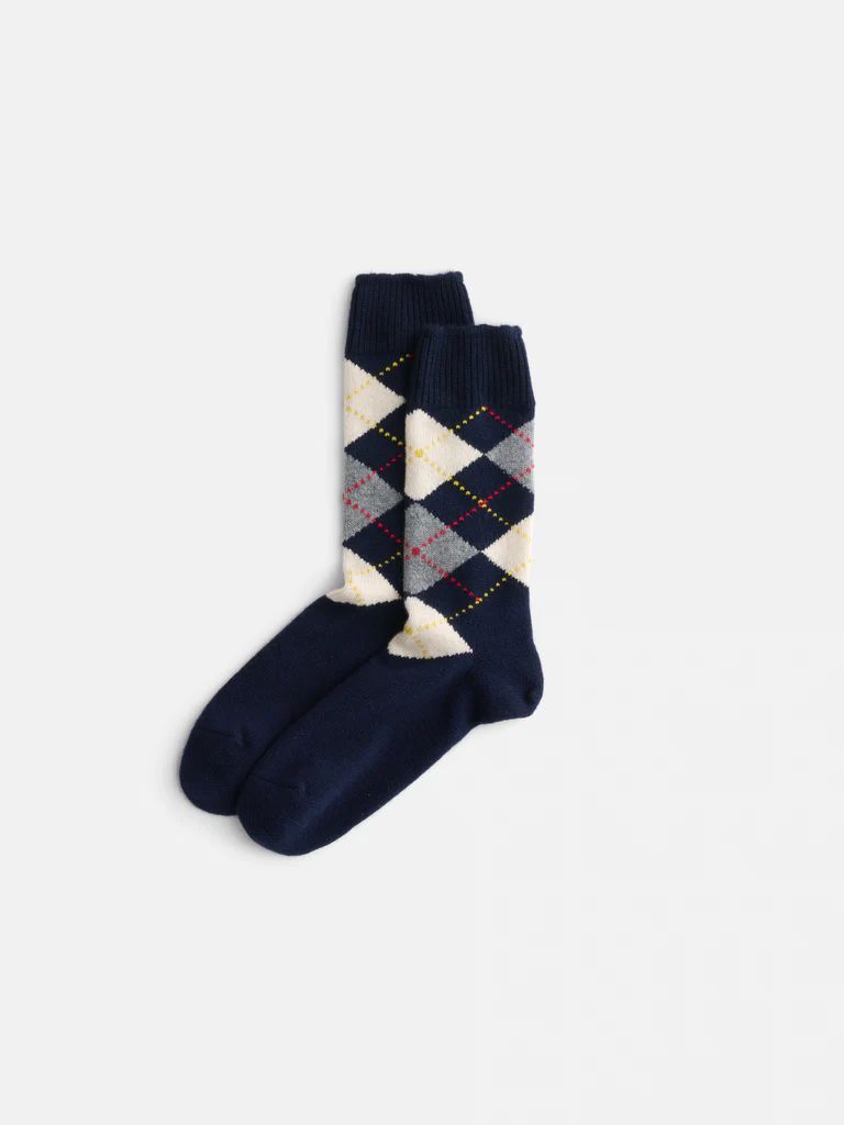 Argyle Sock in Cashmere | Alex Mill