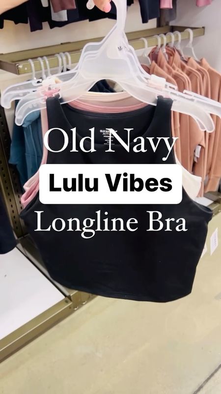 Lululemon vibes longline bra at Old Navy, runs small I sized up one size to a medium. 

#LTKtravel #LTKsalealert #LTKfit