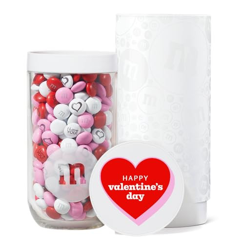 M&M’S Valentine's Day Gift Jar, Unique Valentine Gift filled with Pre-Designed M&M’S Candies | Amazon (US)