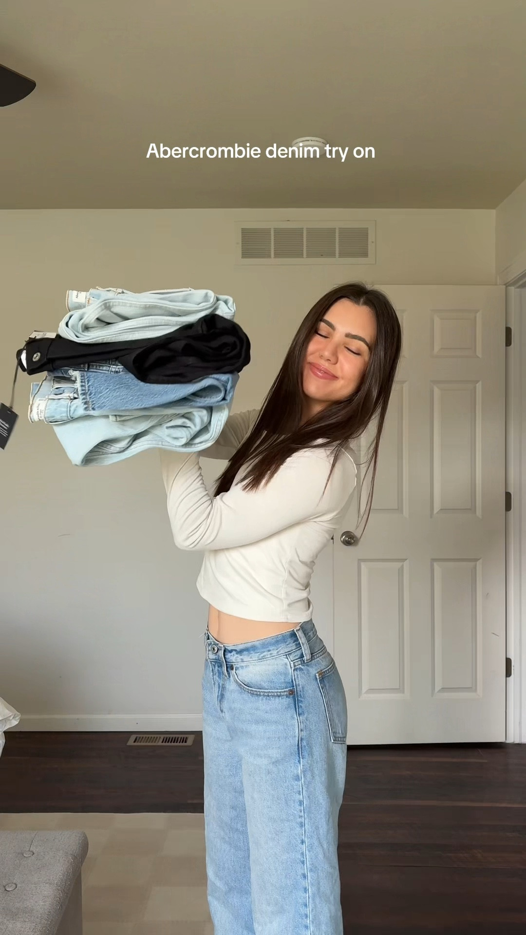 Abercrombie denim try on 👖 they’re on sale for Black Friday + use code SUITEAF to save an additional 15%! 

#LTKGiftGuide #LTKFindsUnder100 #LTKCyberWeek