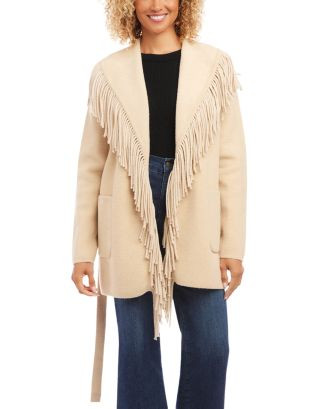 Karen Kane Belted Fringe Jacket Women - Bloomingdale's | Bloomingdale's (US)
