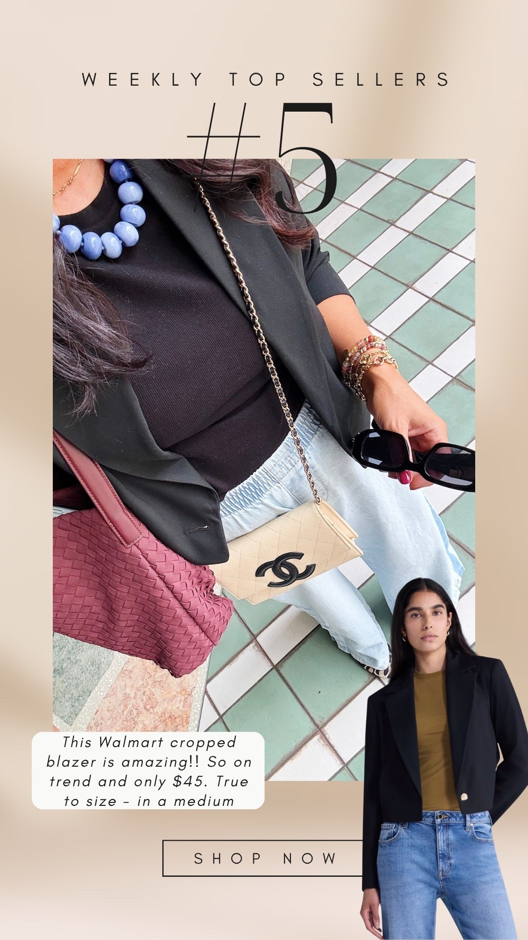 Outfit of the day! This Amazon tote is perfect for being out and about all day.

• medium blazer
• medium tee
• medium denim

#LTKgrwm #LTKootd #LTKSeasonal