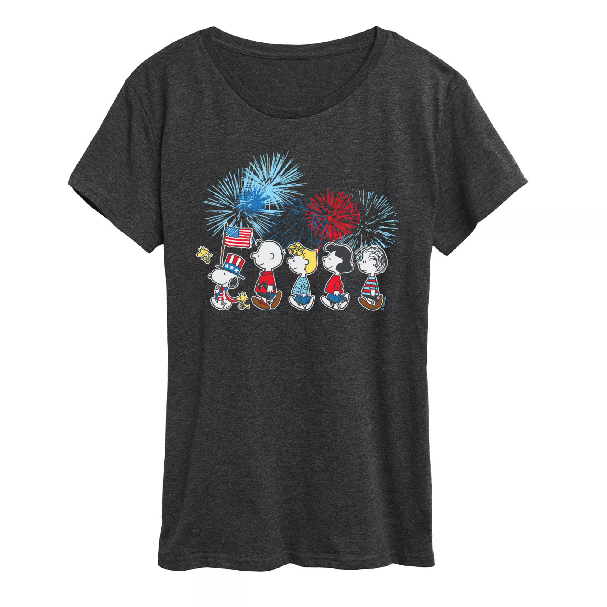 Women's Peanuts Patriotic Parade & Fireworks Graphic Tee | Kohl's