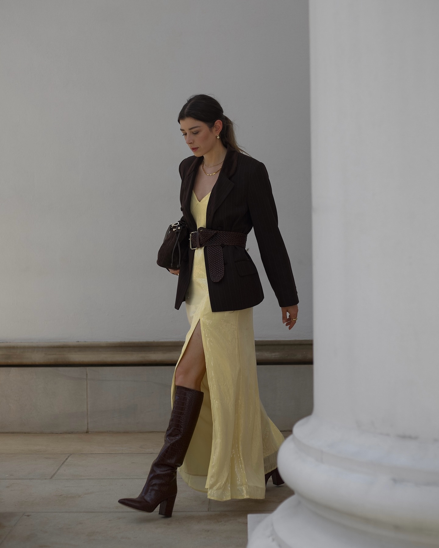 Playing with the trend of the season 💛🤎 

This stunning butter yellow dress from @hutch_design inspired me to rethink my approach to styling colors, pushing me beyond my comfort zone in the best way. 

For me, fashion is about evolution — creating looks that feel relevant, timeless, and undeniably me. 

#hutch #hutchdesign #yellowdress #yellowandbrown #classywomansfashion #casualchicstyle #classystreetstyle #classystreetweargirls #classystreetwear #butteryellow #stylingvswearing #stylinginspiration #maxidresses #blazerstyle #modernchic #newyorkerstyle #atlantainfluencer #nycinfluencer

#LTKOver40 #LTKParties #LTKSeasonal