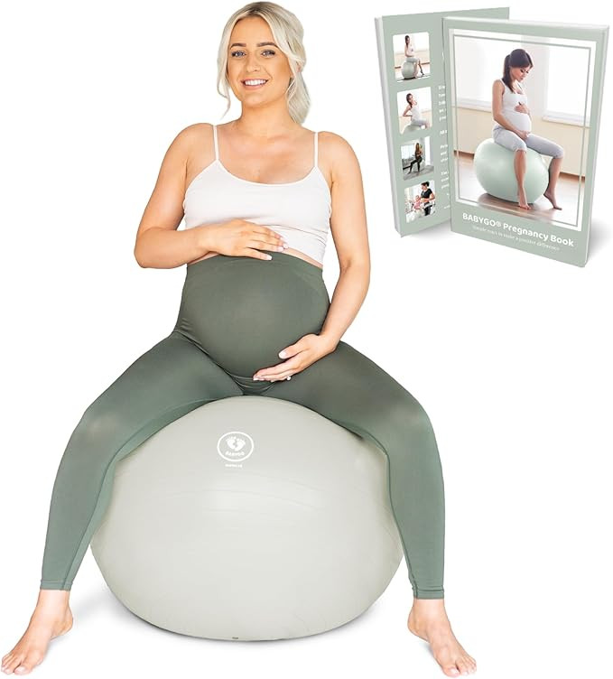 BABYGO® Birthing Ball for Pregnancy & Labor + Our Award Winning Book - Exercise, Birth & Recover... | Amazon (US)
