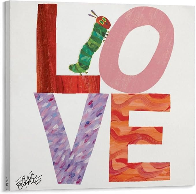 Eric Carle Poster Prints Love Caterpillar by Eric Carle Children's Book Illustrations Picture Pri... | Amazon (US)