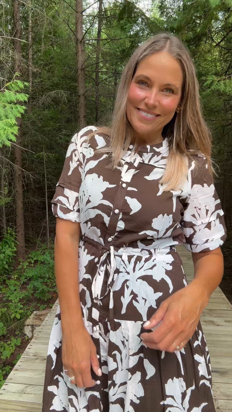 We are loving these new arrivals from Evereve! This floral dress is stunning and comes with a wrap to cinch the waist. This is a great dress for fall as well! We can see this paired with boots! 

#LTKMidsize #LTKSeasonal #LTKOver40