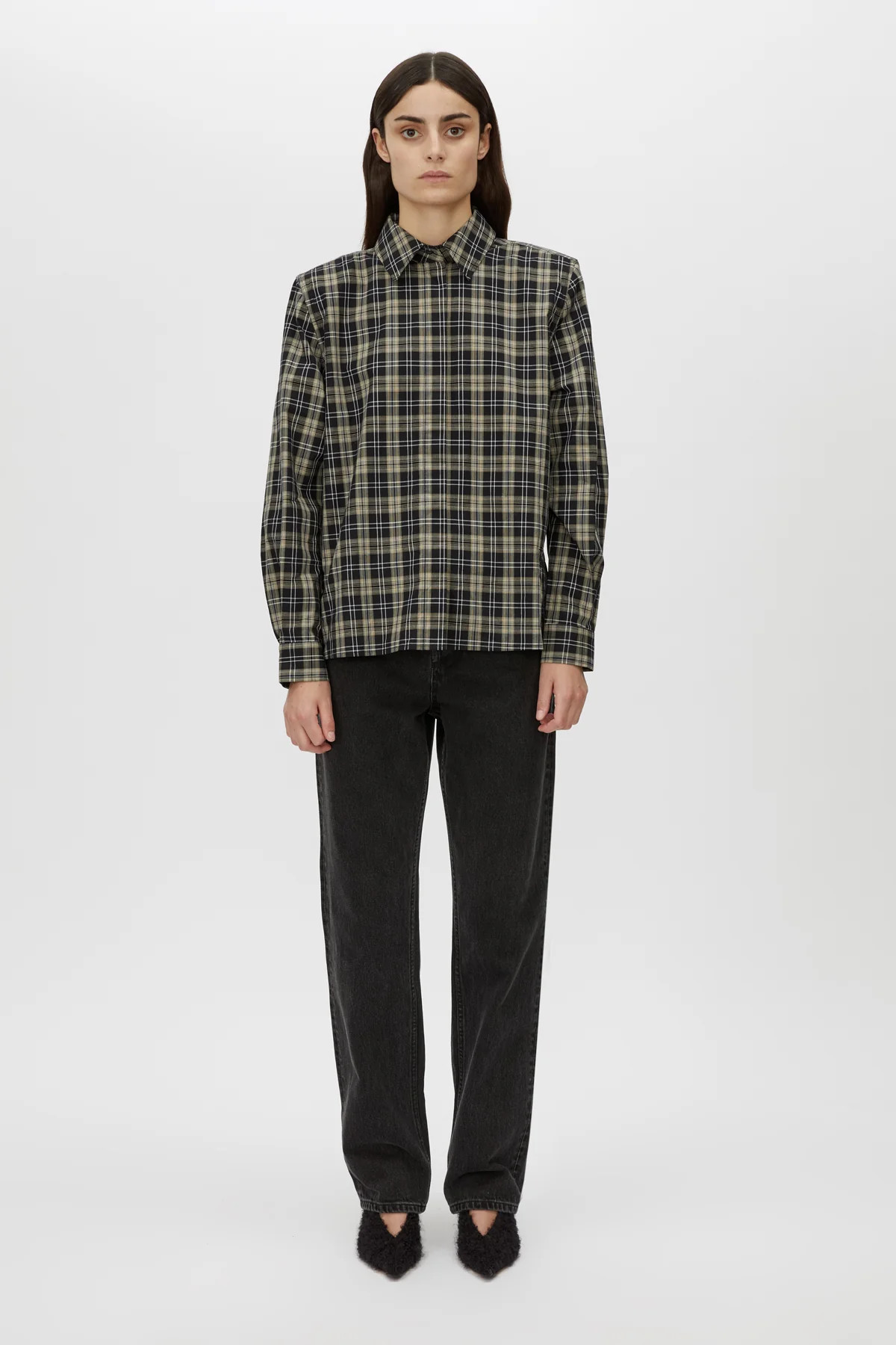 Pasphae Cotton Check Shirt in Black Check - CAMILLA AND MARC® C&M | CAMILLA AND MARC (US, UK, EU)