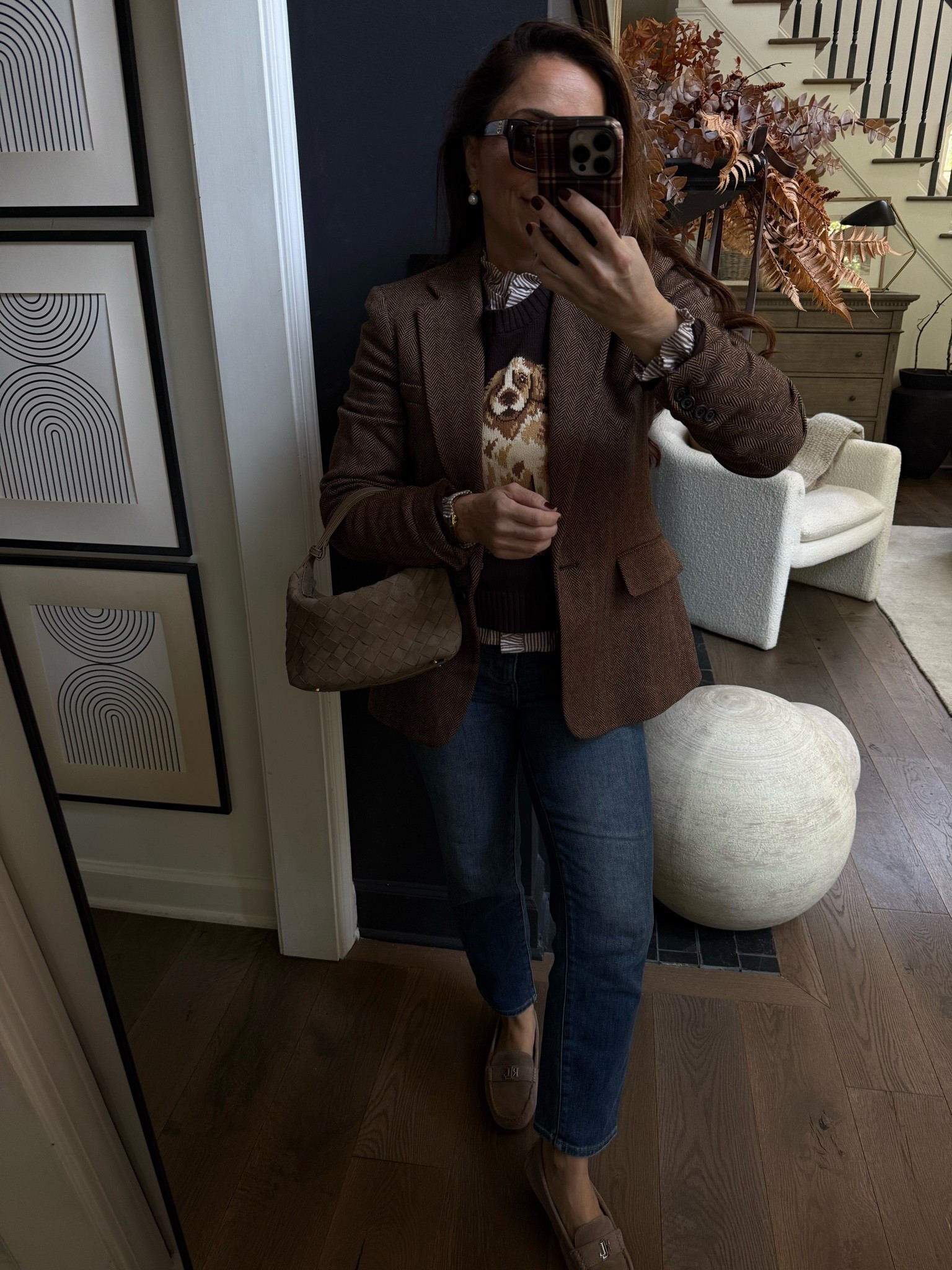 Here it is all on! These jeans are amaaaazing and the dog 🐕 sweater to die for and the bag? Amazon!

#LTKdayinmylife #LTKgrwm #LTKootd
