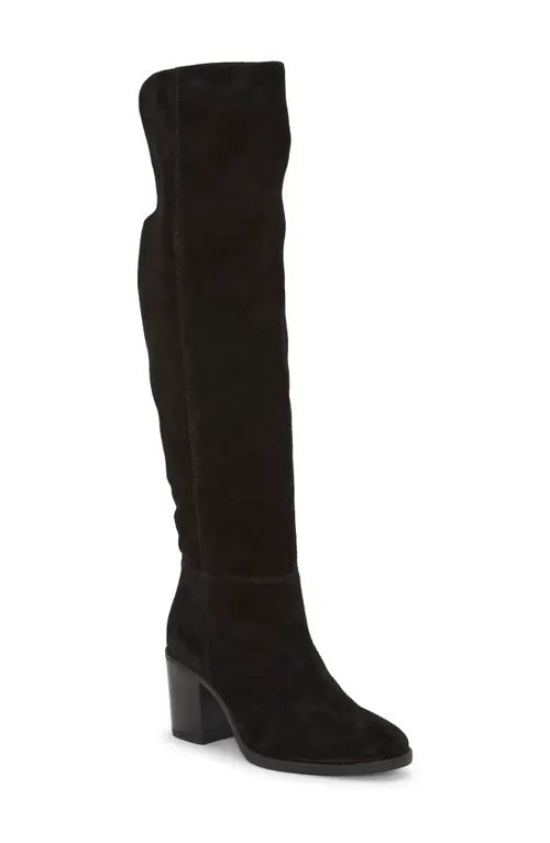 Lucky Brand Borah 2 Knee High Boot in Black Krvsde at Nordstrom, Size 5.5 | Nordstrom