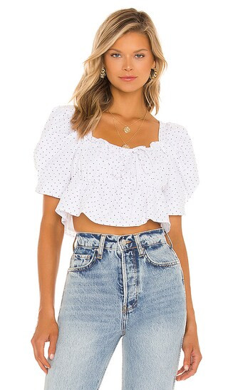 Vivien Top in White | Revolve Clothing (Global)