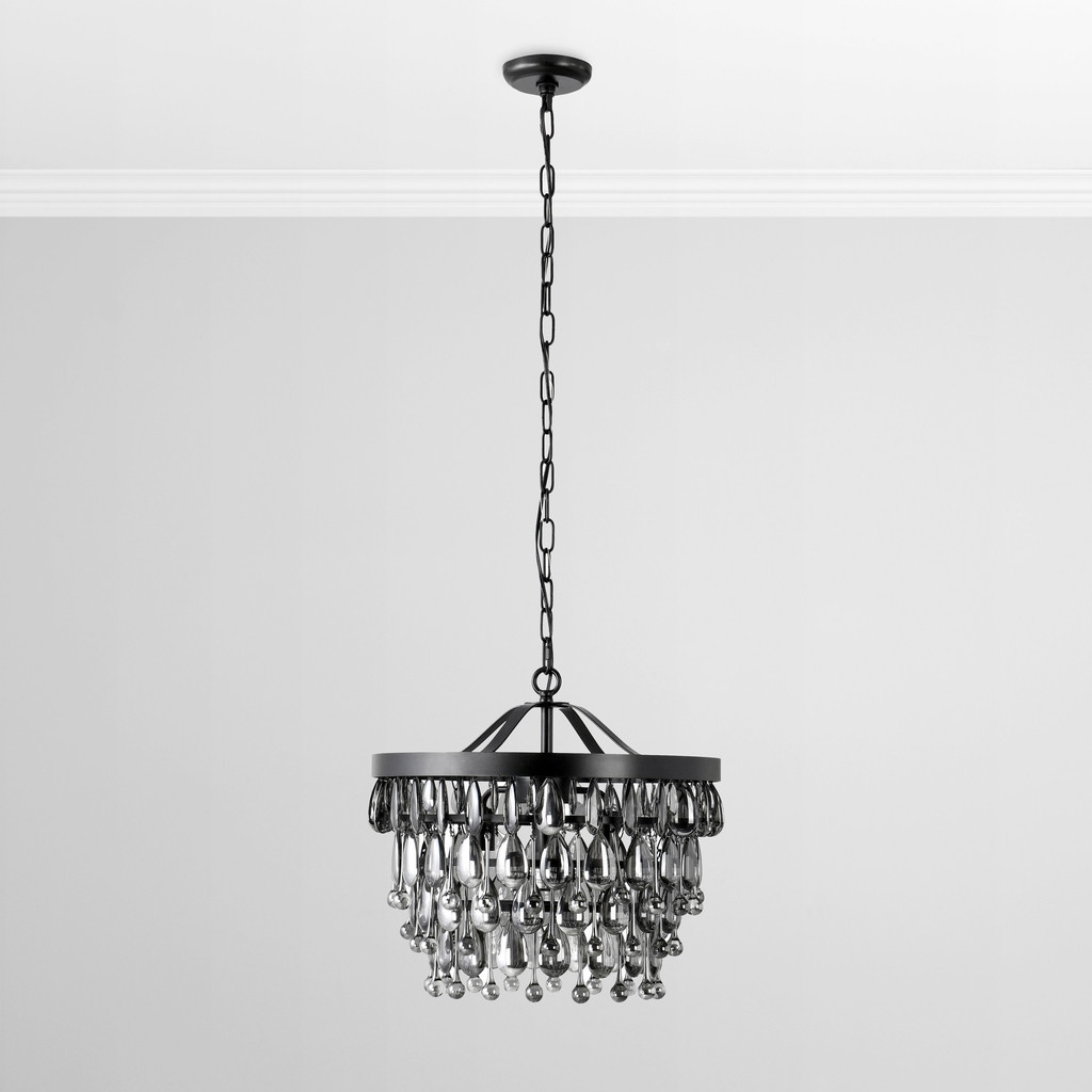 Renata Chandelier Small In Black | 1stopbedrooms