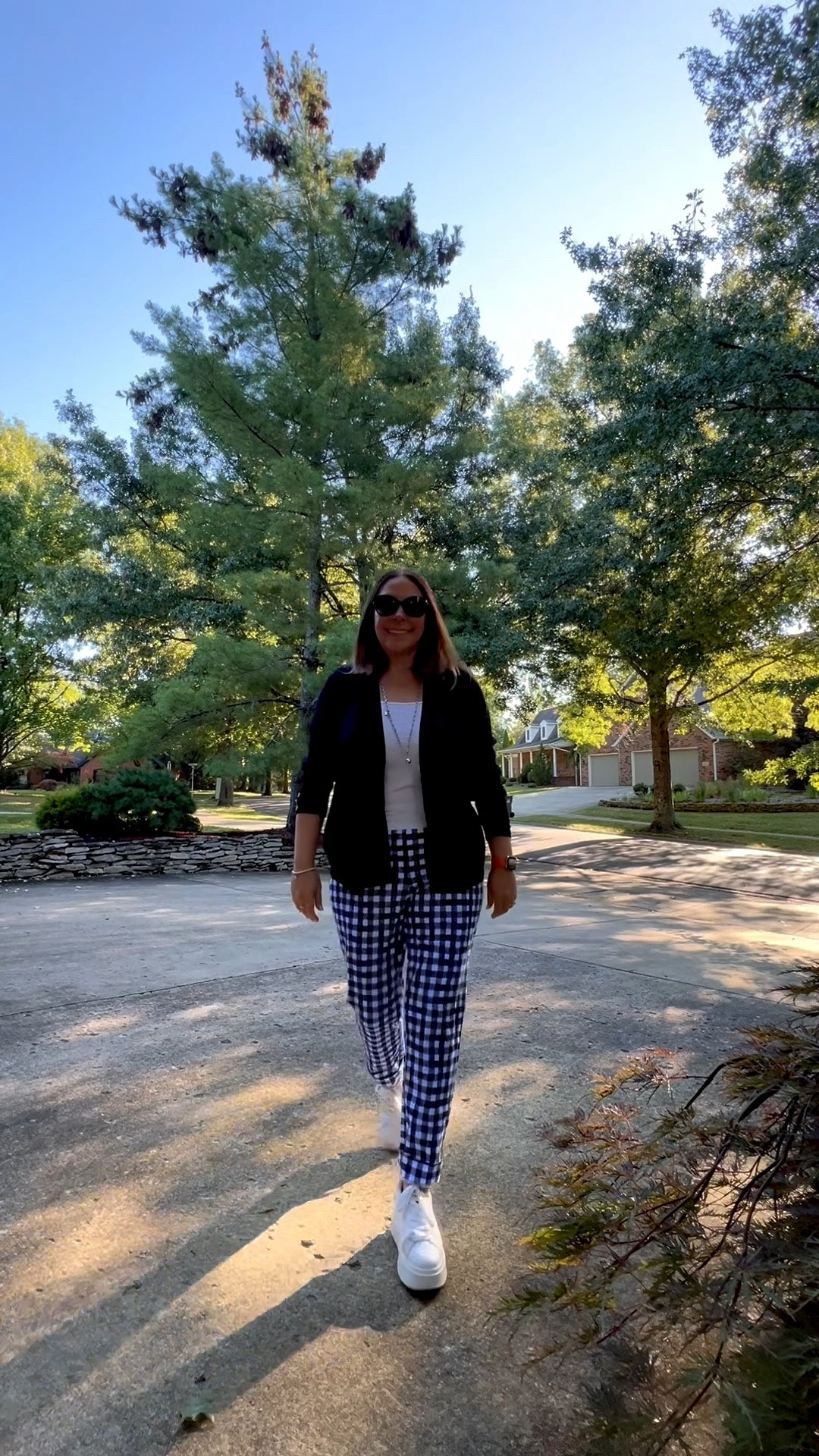 Business casual but keep it fun 😃 #gingham #businesscasualoutfits 

#LTKMidsize #LTKStyleTip #LTKOver40