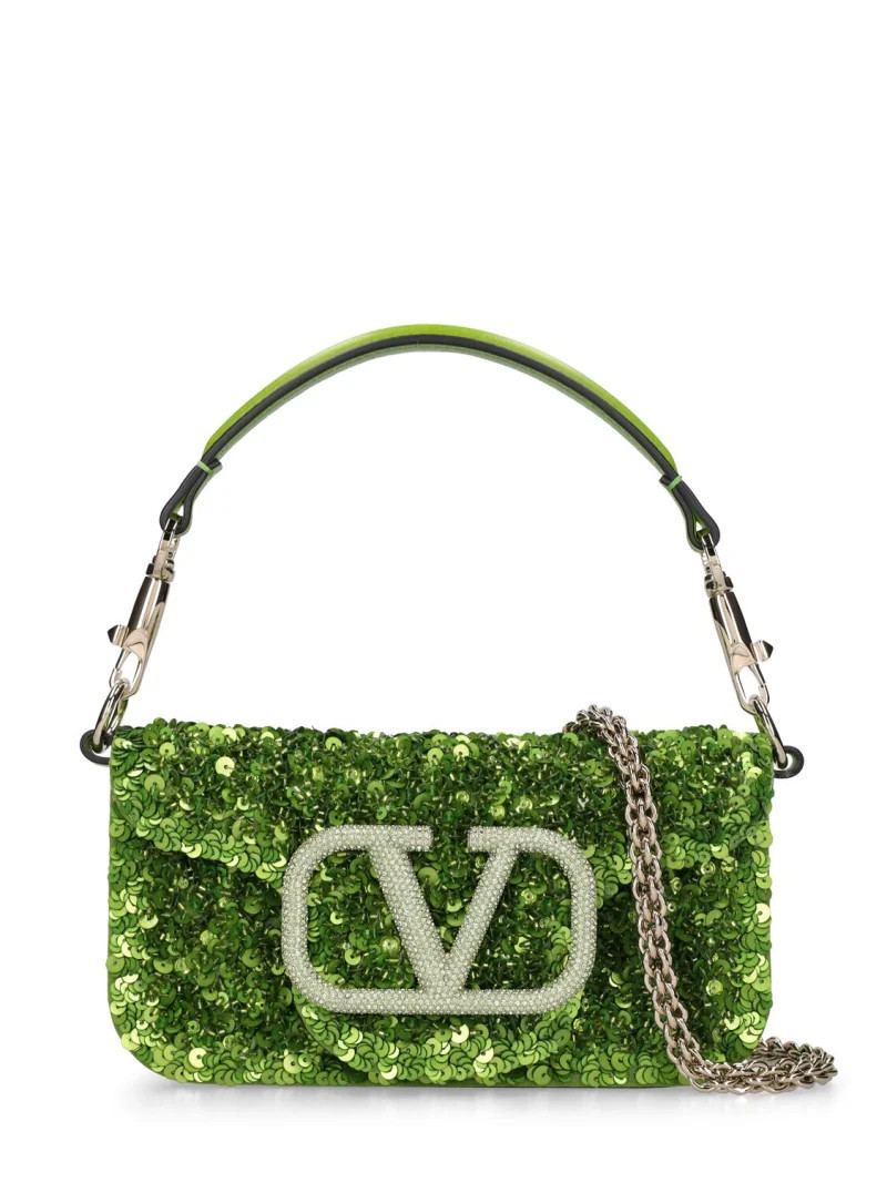 Borsa piccola Locò in seta con paillettes | Luisaviaroma