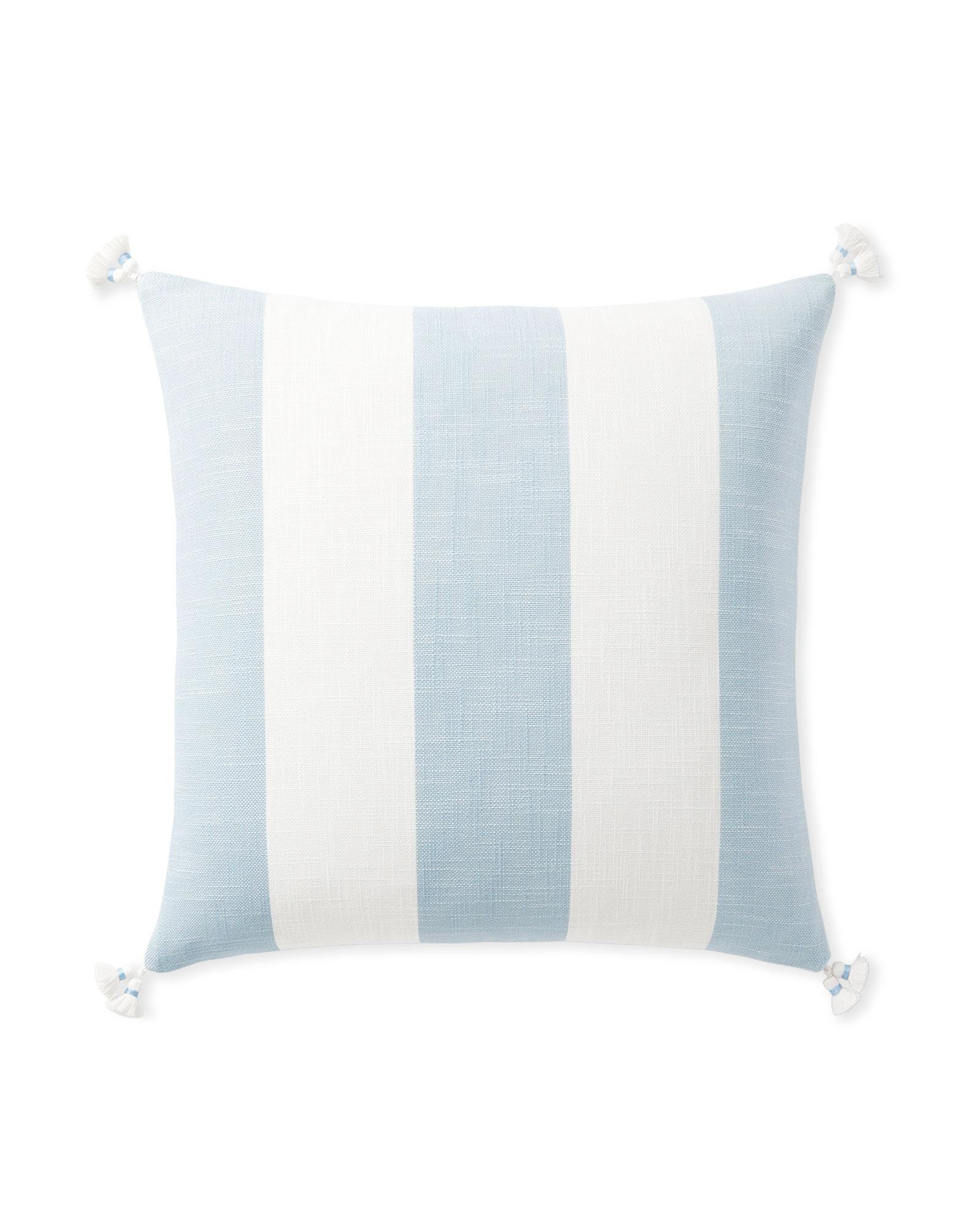 Bay Stripe Outdoor Pillow Cover | Serena and Lily