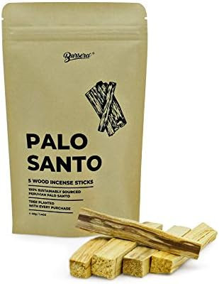 Bursera Palo Santo Sticks, Tree Planted with Every Order, 100% Natural & Sustainable, 5-Pack Palo... | Amazon (US)