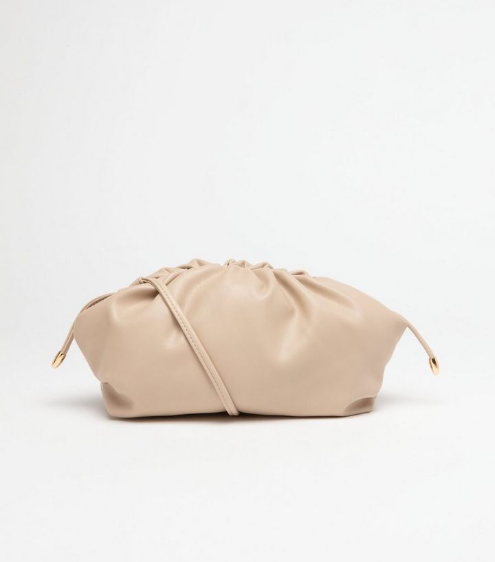 Off White Leather-Look Pouch Bag
						
						Add to Saved Items
						Remove from Saved Items | New Look (UK)