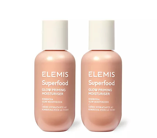 ELEMIS Superfood Glow Priming Moisturizer Duo - QVC.com | QVC