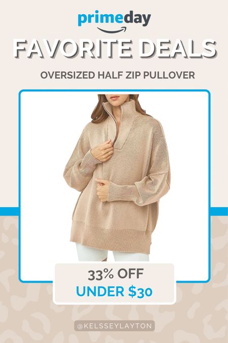 Amazon prime day! Ribbed half zip pullover on sale under $30!

#LTKxPrimeDay #LTKunder50 #LTKsalealert