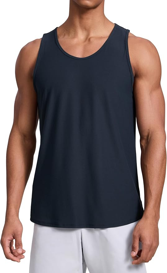 CRZ YOGA Cloudweight Workout Tank Tops for Men - Comfy Lightweight Quick Dry Sleeveless Muscle At... | Amazon (US)