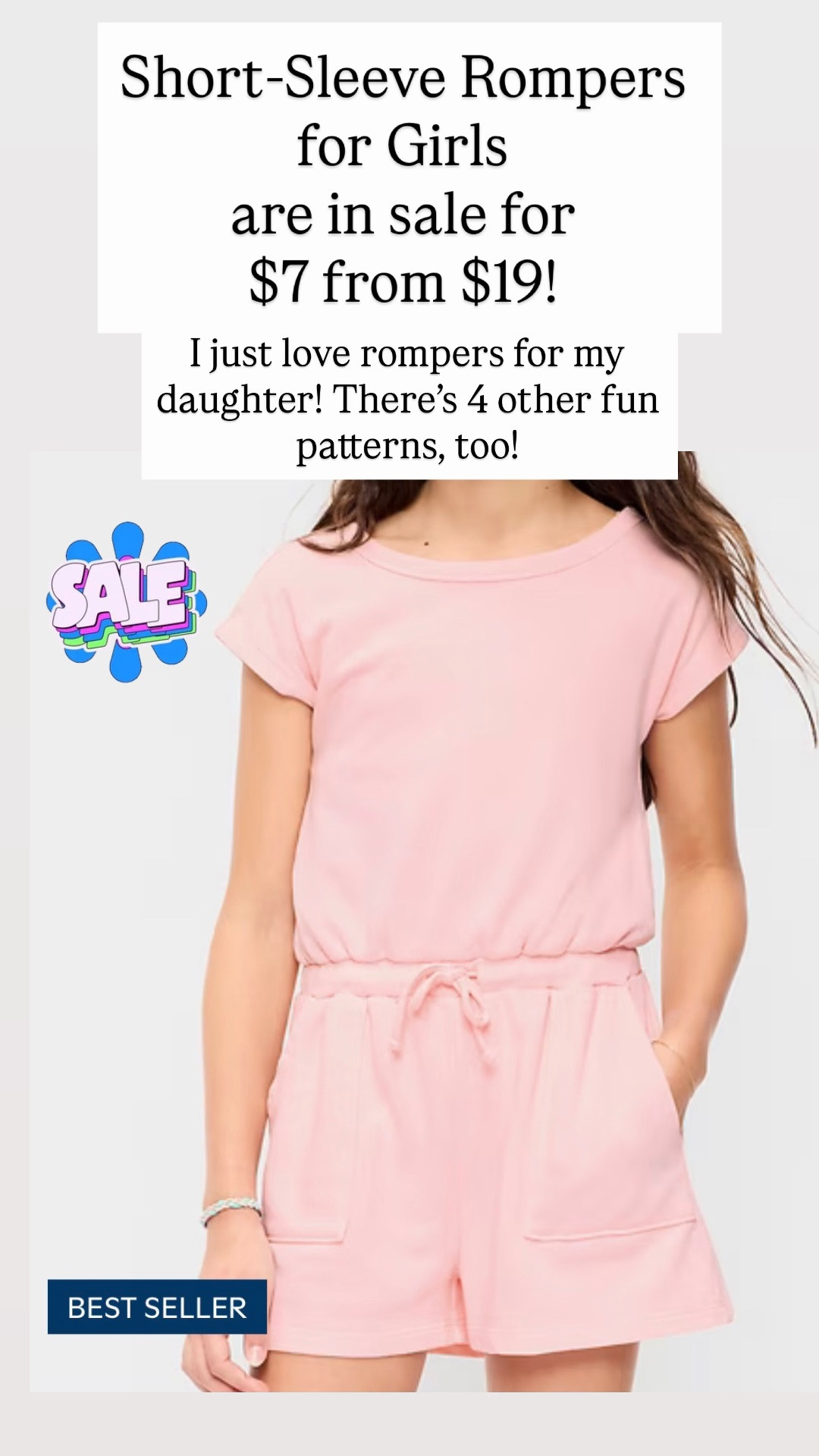 I’m obsessed with rompers for my daughter. This one is so cute! Only seven dollars!

#LTKSaleAlert #LTKKids