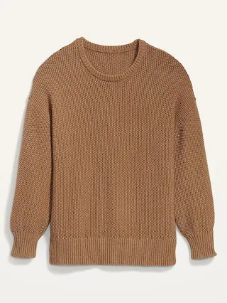 Textured-Knit Tunic Sweater for Women | Old Navy (US)