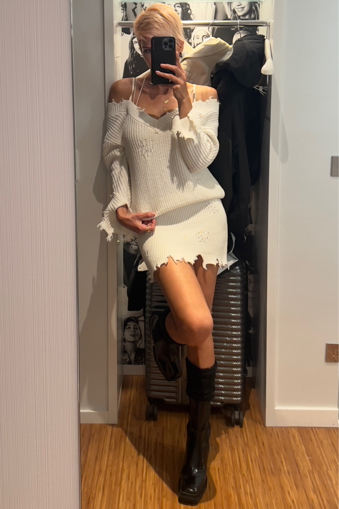 Run this dress is on super duper sale now!! 
Long sleeve off-the-shoulder sweater dress featuring a SER.O.YA emblemed shoulder strap, and heavy distressing throughout.

#LTKstyletip #LTKFestival #LTKsalealert