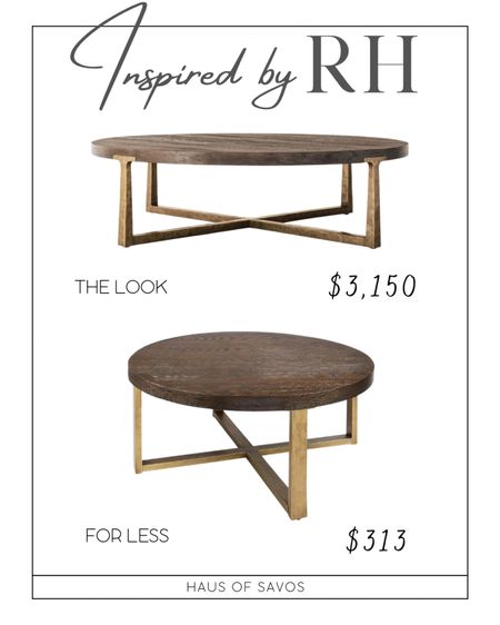 Inspired by the RH T brace coffee table 

Round wood table, brass leg, 36”, coffee tables under $400, affordable coffee table, Airbnb, look for less, living room 

#LTKFind #LTKhome #LTKstyletip