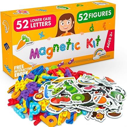 Foam Magnets and Magnetic Letters for Toddlers and Kids - ABC Alphabet Magnets for Refrigerator a... | Amazon (US)