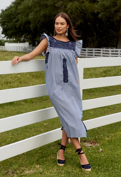 Soledad Azul Gingham | Mi Golondrina