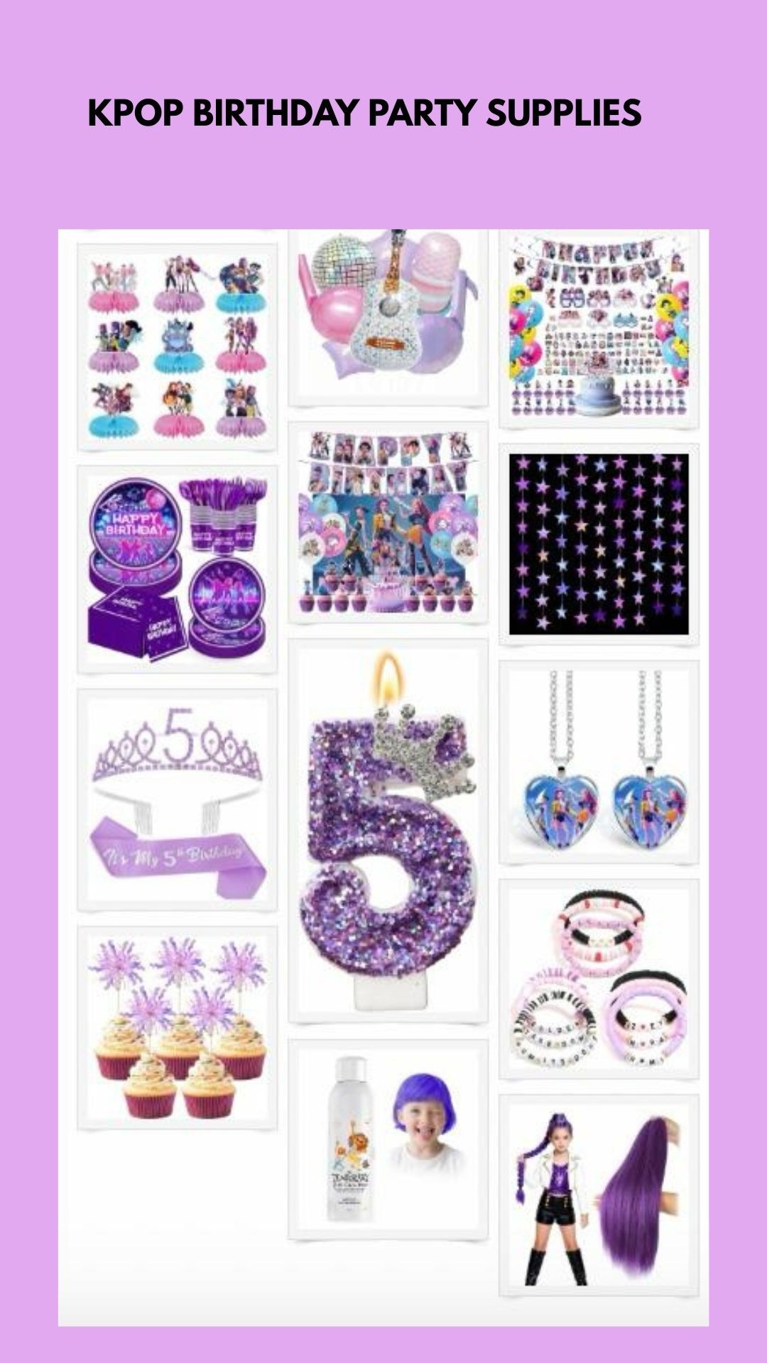 KPOP THEMED BIRTHDAY PARTY