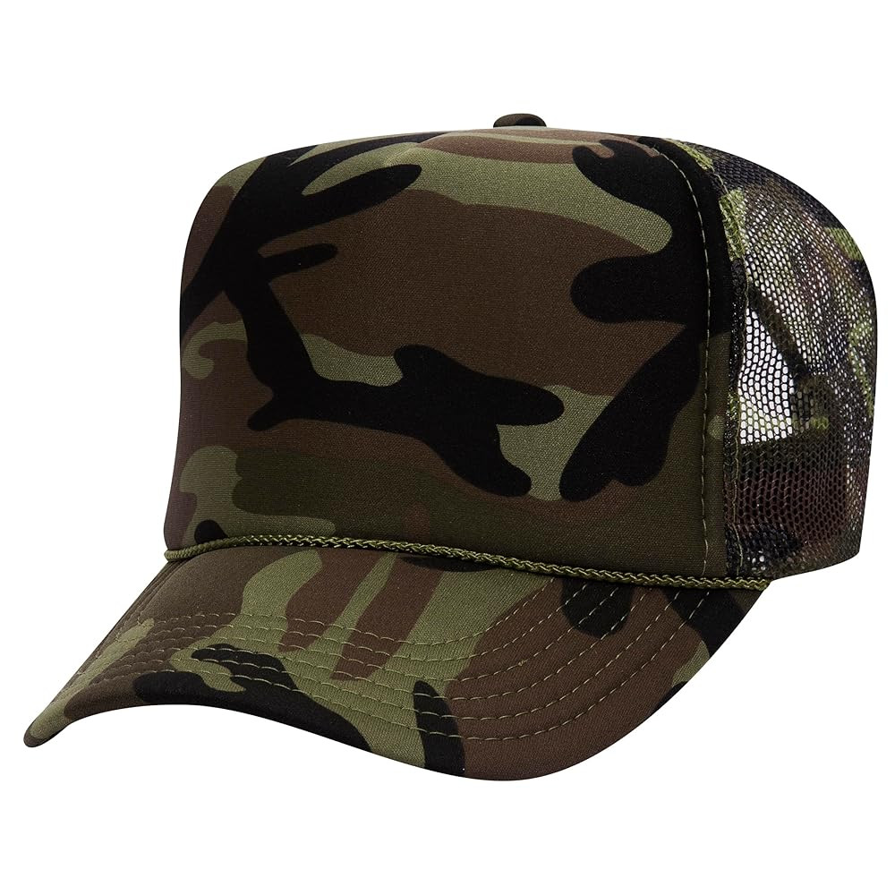 OTTO Polyester Foam Front 5 Panel High Crown Mesh Back Trucker Hats in 97, Bulk, Wholesale | Amazon (US)