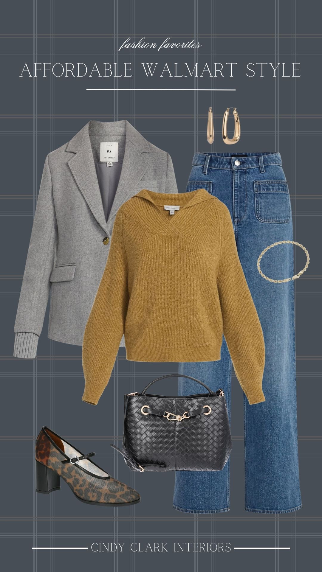 How cute is this cuffed knit blazer! Can you believe all of these pieces are from Walmart?! I love how you can easily elevate this look with a heel and accessories, or throw on your favorite sneakers for a casual look. 

#LTKSaleAlert