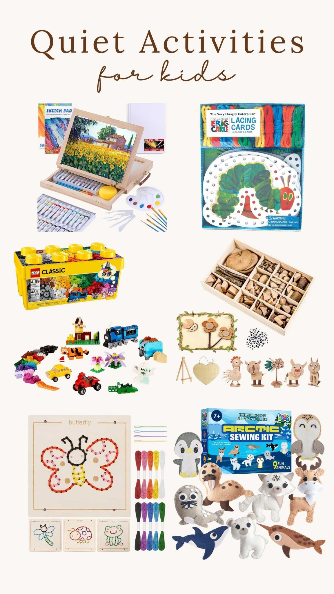 Quiet Activities for kids!

Quiet activities - Kids - Painting - Watercolor - Sewing - Lacing - Crafting 

#LTKmomlife #LTKHome #LTKKids