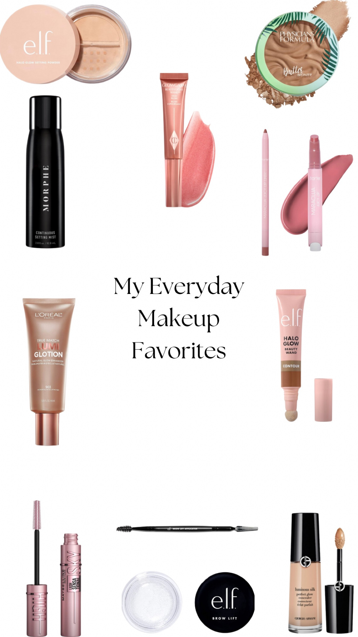 Products I use in my everyday makeup routine! Some are drugstore and some are splurges - I like to splurge on some and save on others to balance it out but still have long lasting makeup that blends well!!!



#LTKBeauty #LTKGiftGuide #LTKHoliday