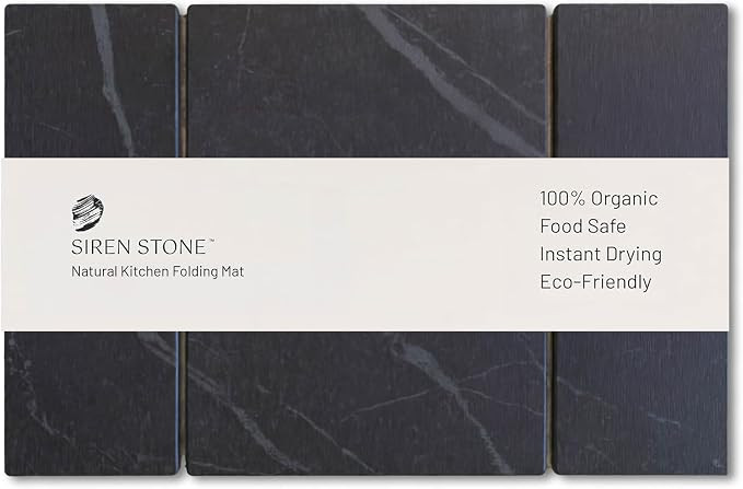 Extra Large Folding Stone Drying Mat for Kitchen Counter | Premium Diatamaceous Earth Mat | Quick... | Amazon (US)