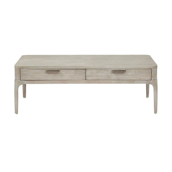 Alexandra White Rectangular Coffee Table | Bellacor