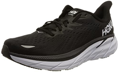 HOKA ONE ONE | Women's, Clifton 8 Running Sneakers (Black/White - 6.5) (B) US | Amazon (US)