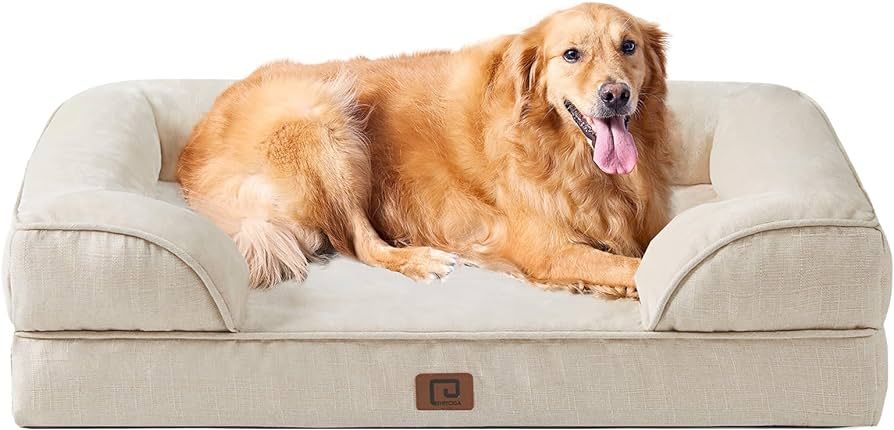 EHEYCIGA Orthopedic Dog Beds for Extra Large Dogs, Waterproof Memory Foam XL Dog Bed with Sides, ... | Amazon (US)