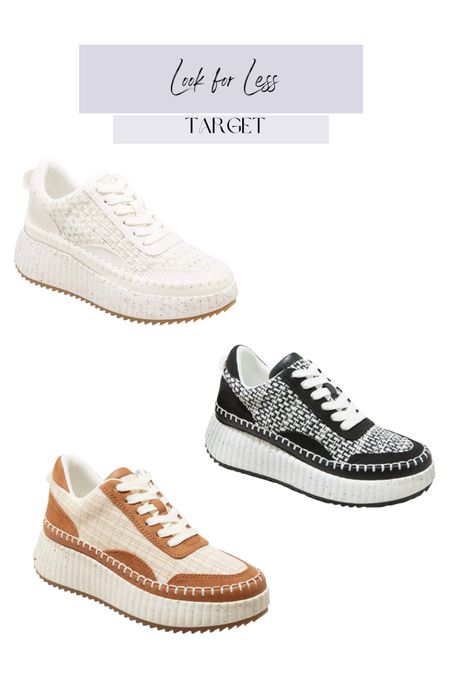 Designer look for less, sneaker, Chloe dupe, sneakers, tennis shoes, target 

#LTKSeasonal #LTKunder100 #LTKshoecrush