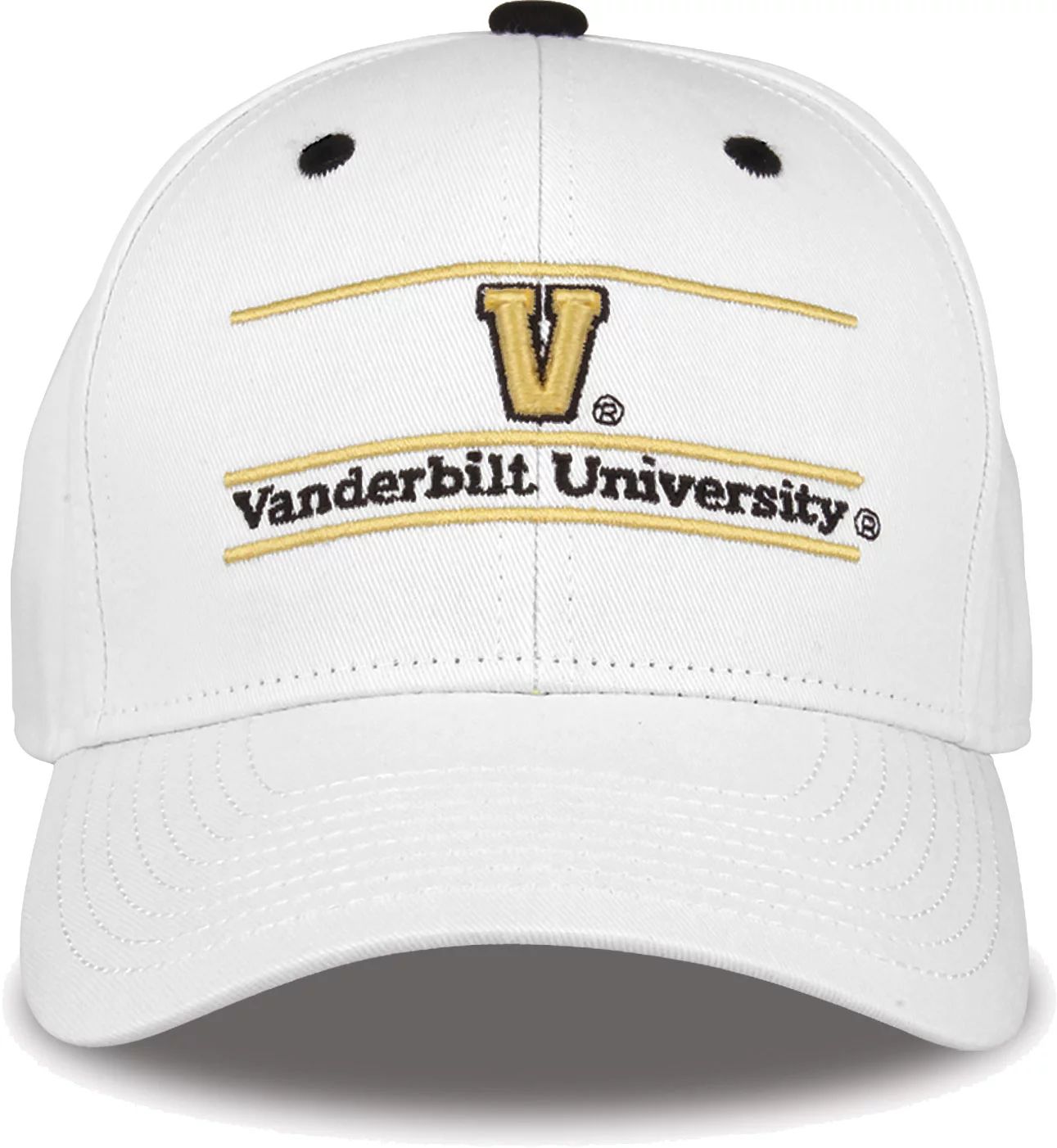 The Game Men's Vanderbilt Commodores White Bar Adjustable Hat | Dick's Sporting Goods