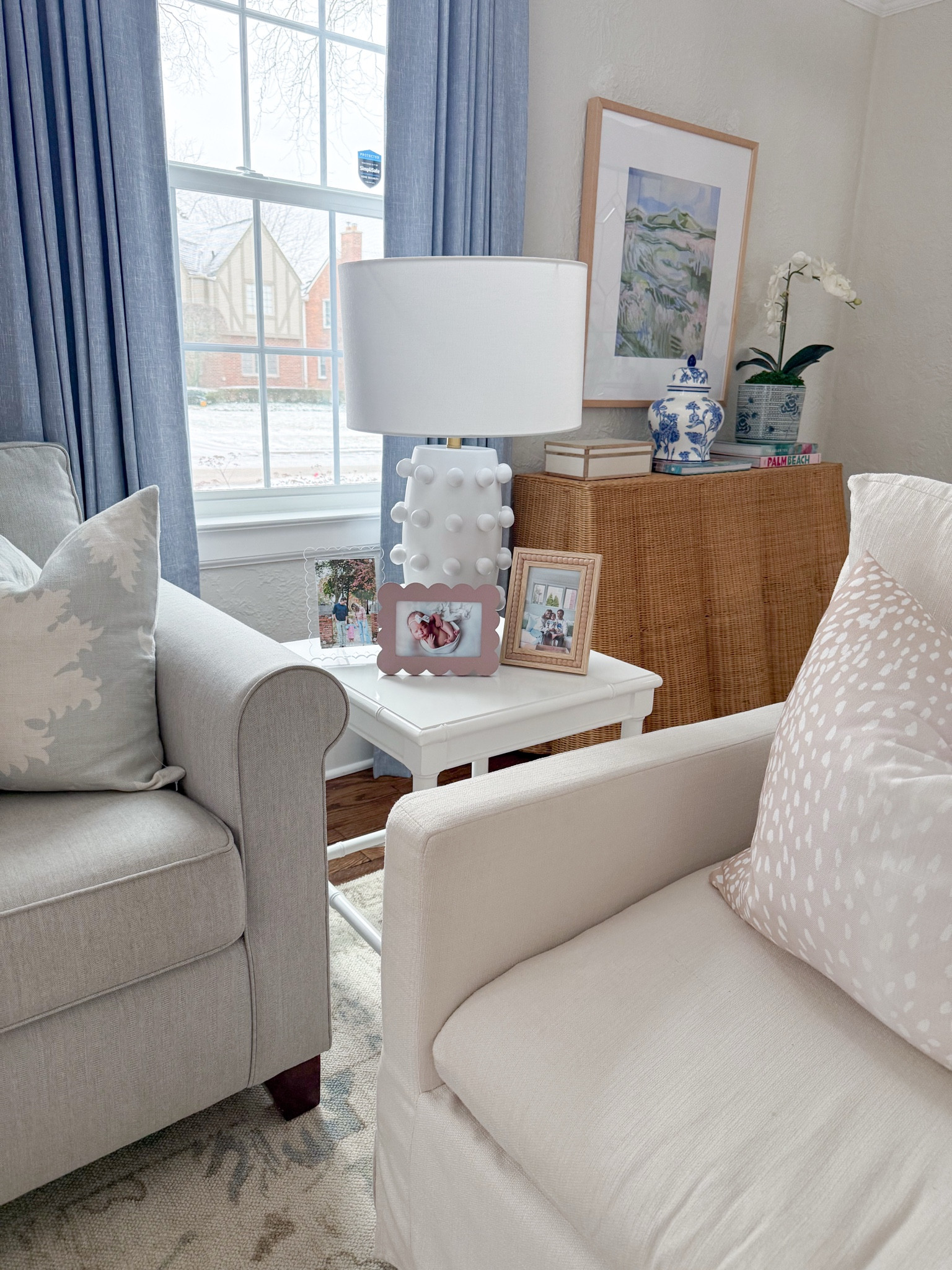 Side table decor with loom for less designer lamp 

#LTKHome #LTKFindsUnder100