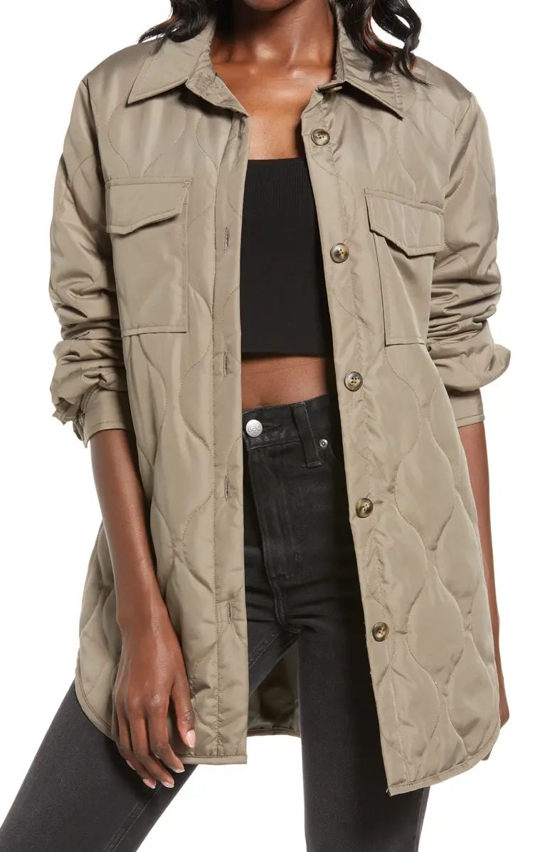 Simoneloa Quilted Shirt Jacket | Nordstrom