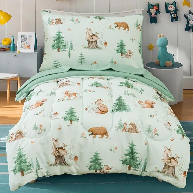 david's kids 4 Piece Toddler Bedding Set - Soft Breathable Toddler Bedding Set for Boys Girls, In... | Amazon (US)