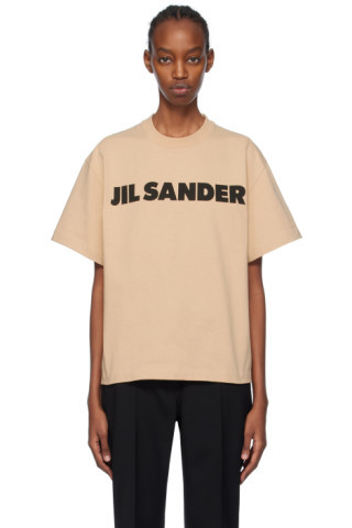 Beige Printed T-Shirt | SSENSE